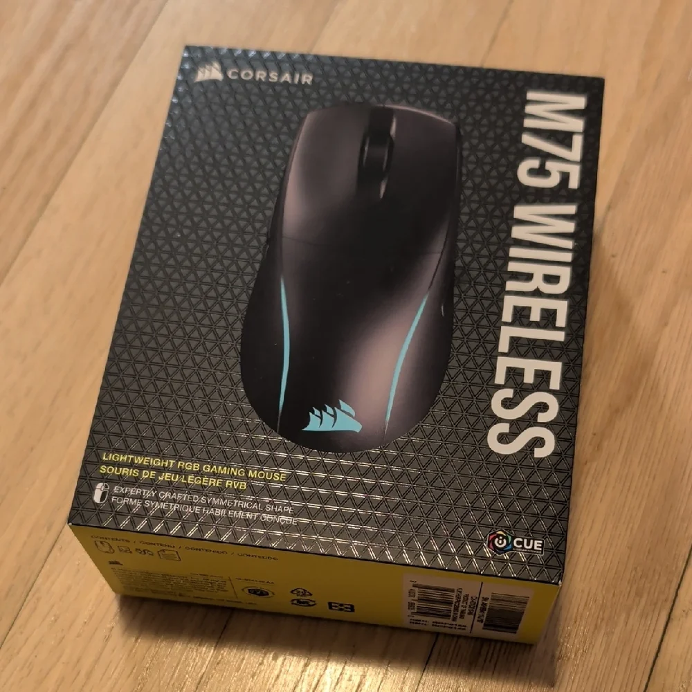 Corsair M75 Wireless Gaming Mouse - Black and Blue